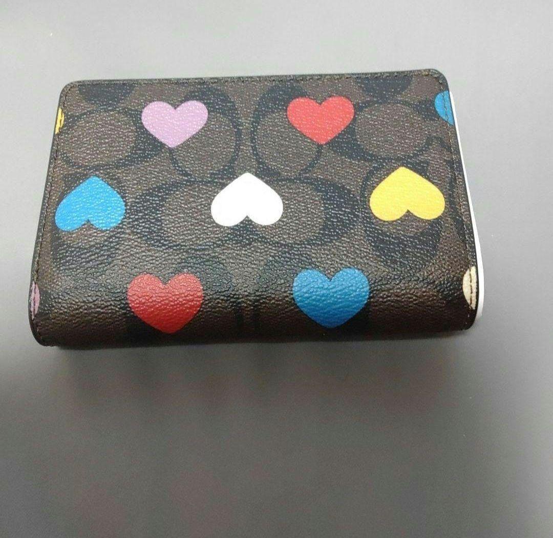 COACH コーチ ハート柄 二つ折り財布 財布 福袋