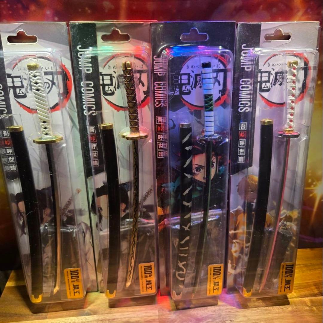 鬼滅の刃 日輪刀 ペーパーナイフ 刀 全24種 コンプ 禰豆子の日輪刀