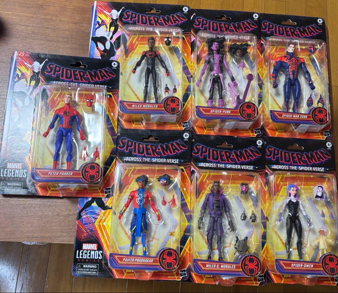 マーベルレジェンド　スパイダーマン：アクロス・ザ・スパイダーバース7体セット