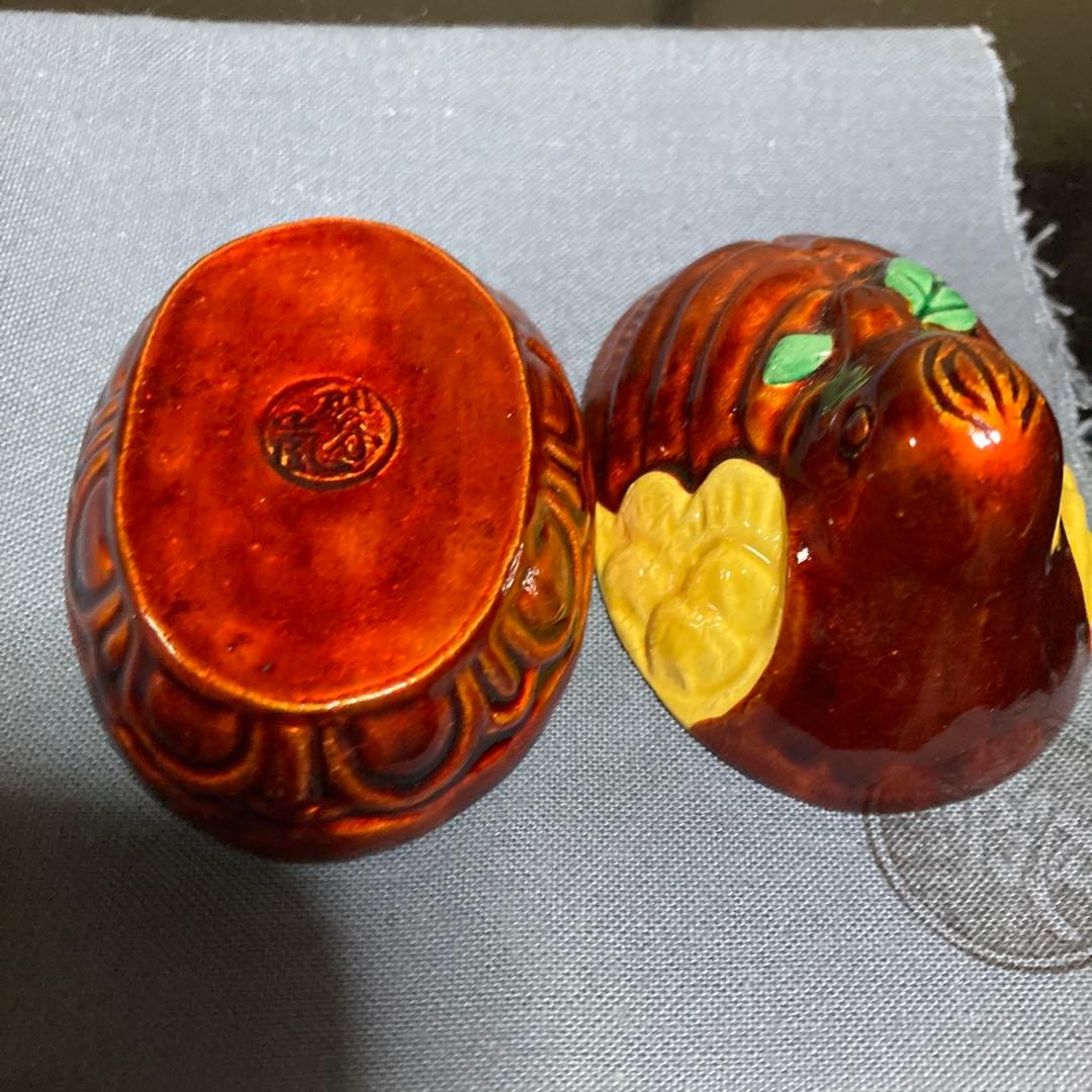 茶道具　香合『交趾白檀』『花喰鳥香合』　 【中村翠嵐造】