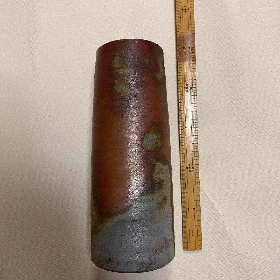 備前焼　松園　花入　花瓶