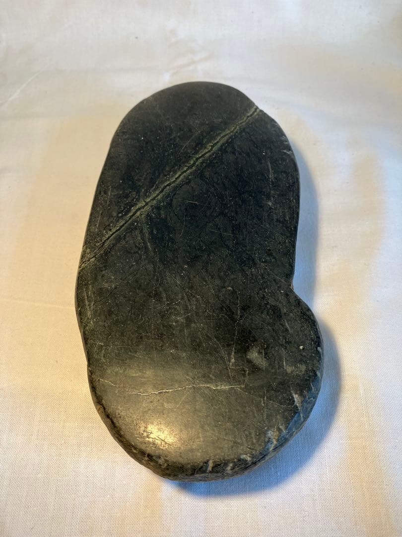 沓形の硯 文房四宝 書道具 自然石