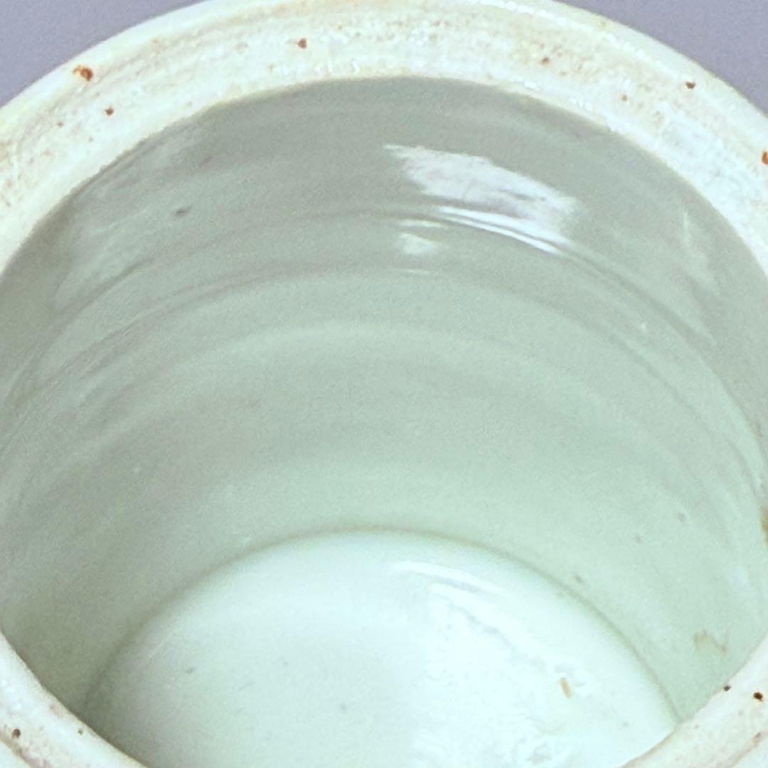 古伊万里　極上品　染付蛸唐草文様火入れ　灰入れ　江戸期　骨董　古美術コレクション