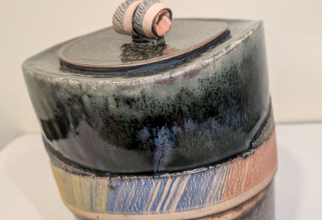 『アーグネスフス』水指　茶道具　アグネスフス共箱共布栞略歴