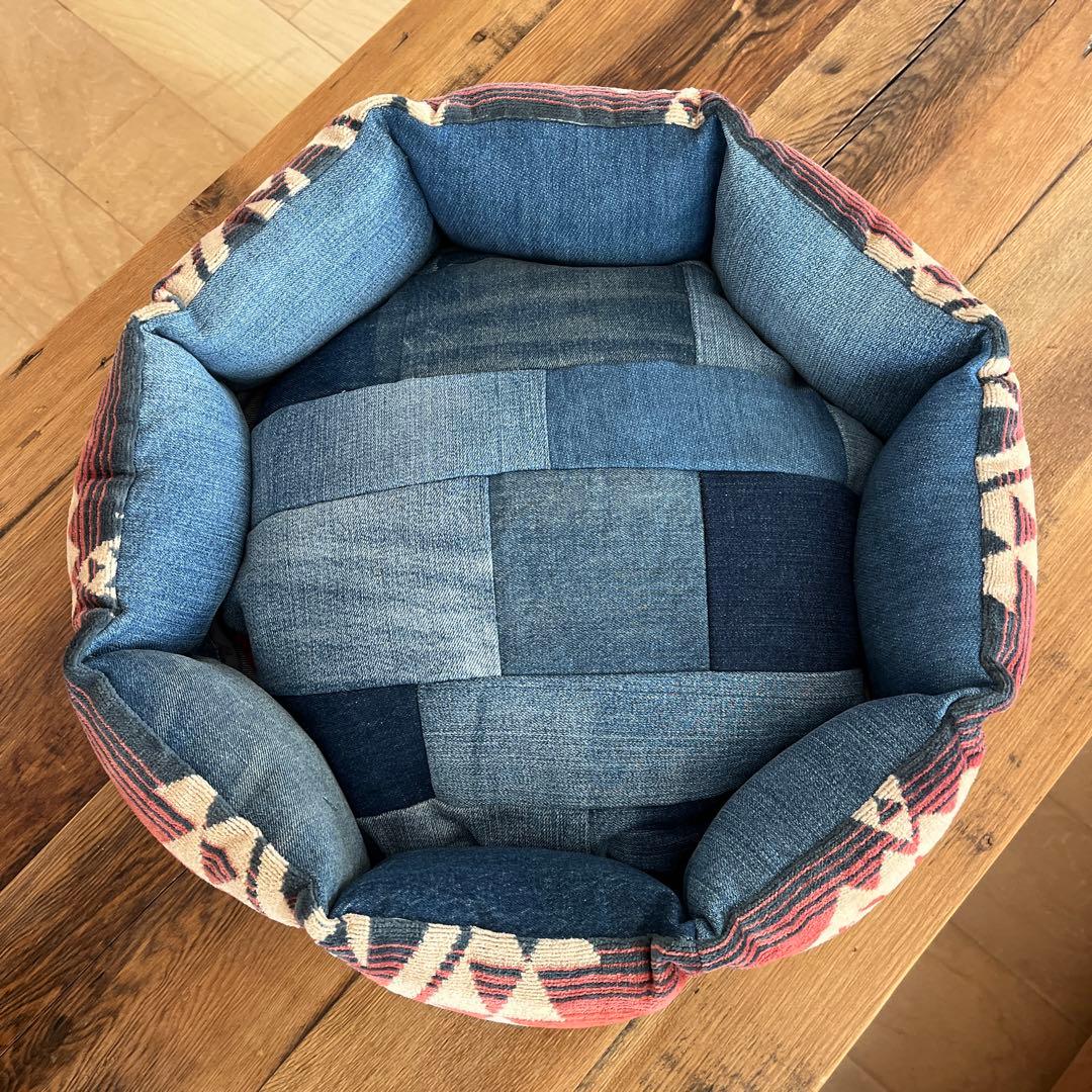 ペットベッド　ハンドメイド459 ペンドルトン　リメイク　猫ベッド　犬ベッド