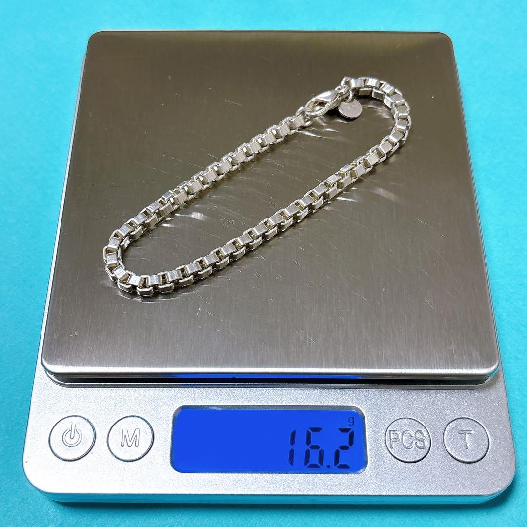 【美品】19.2cm ティファニー ベネチアン ブレスレット シルバー925