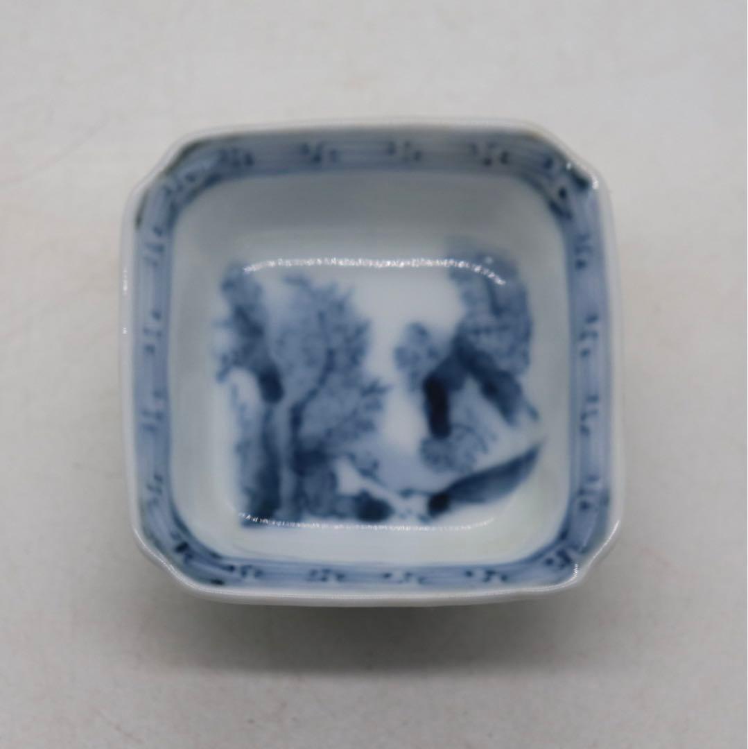 時代　伊万里　染付　寿司皿&豆皿10点セット　送料込み1124