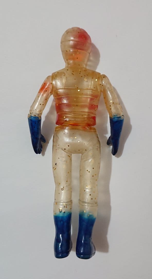 レインボーマン ダッシュ7太陽の化身 透明 無版権 古い ソフビ 当時物