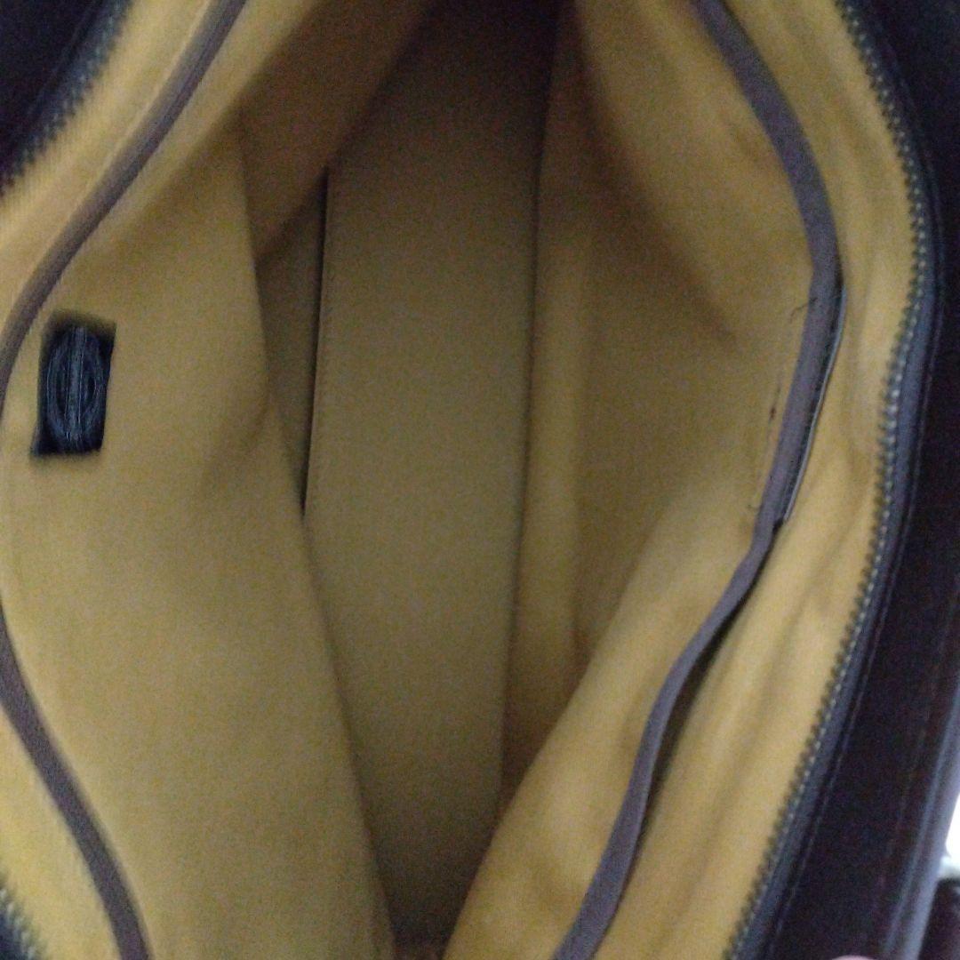 豊岡鞄　ダークブラウン レザー ビジネスバッグ