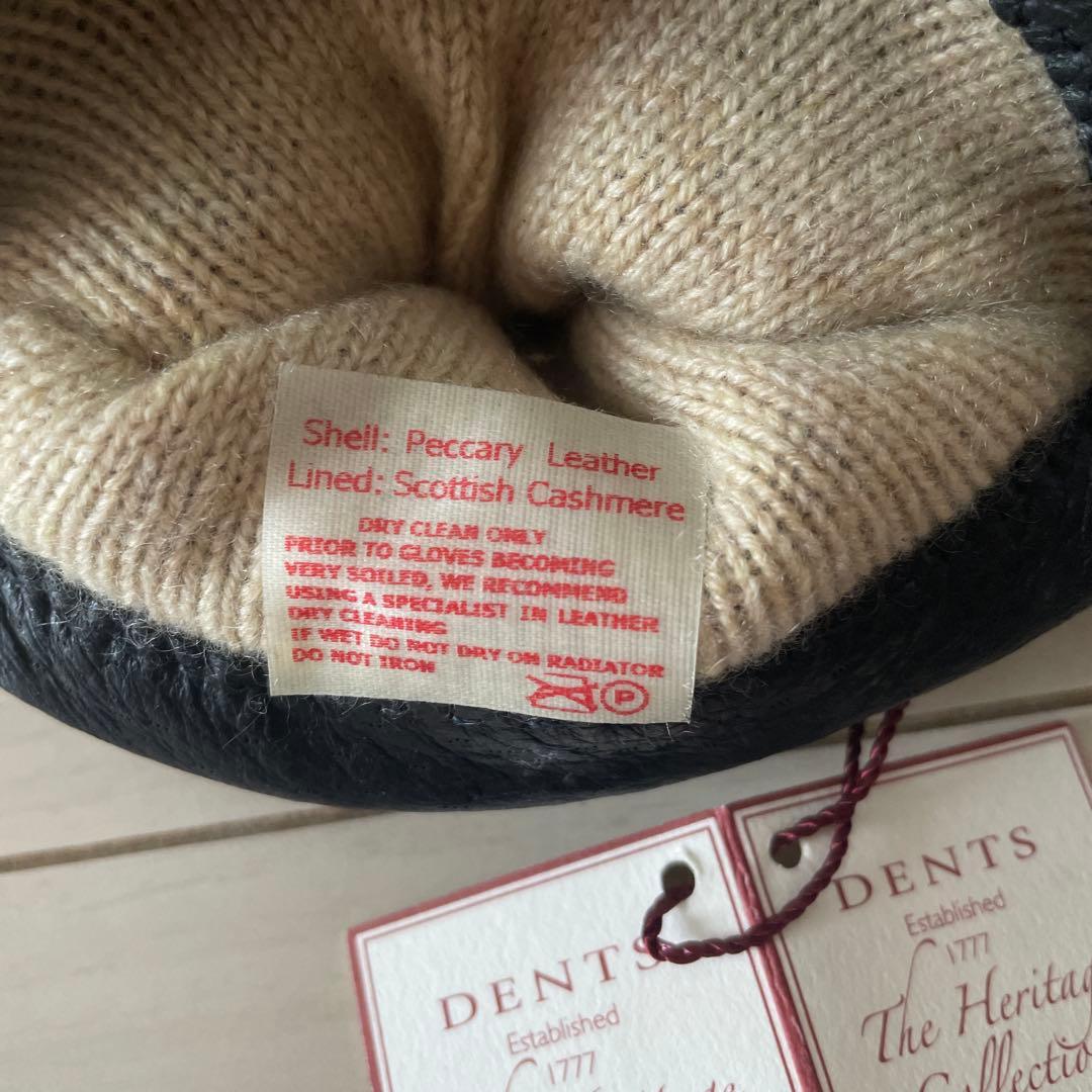 デンツ　DENTS ペッカリー　グローブ　手袋　未使用　黒8ハーフ　箱付き