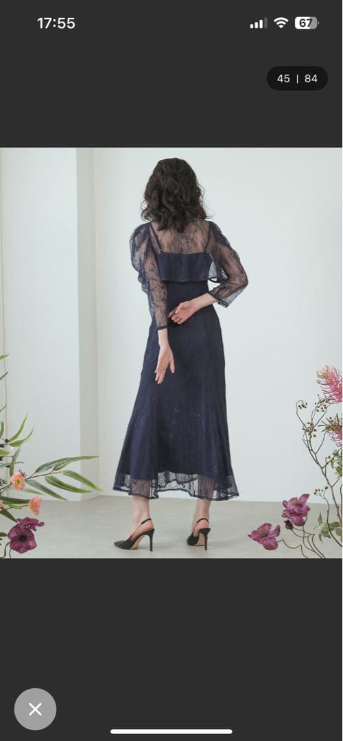 レースボレロセット フレア パーティー ドレス 2点 セットオケージョンドレス