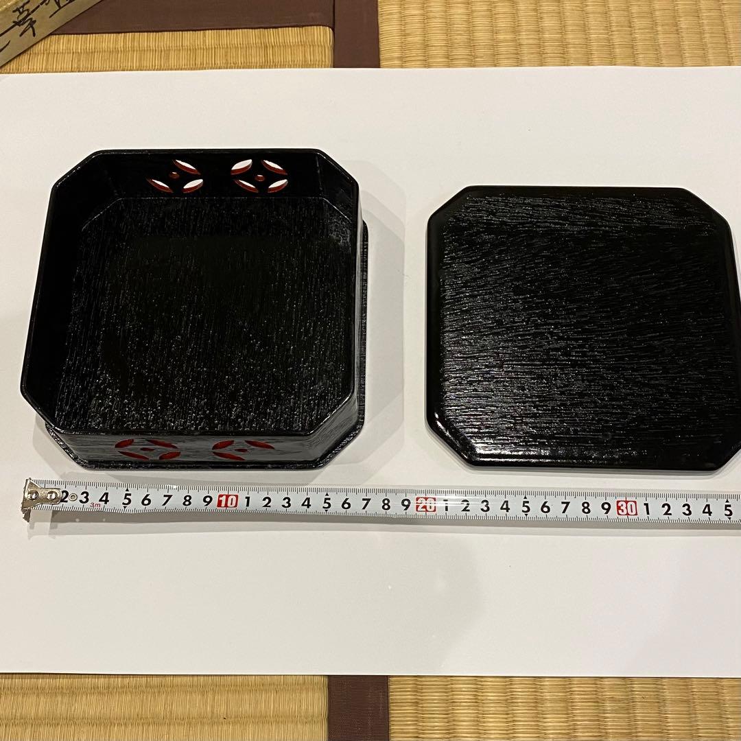 茶道具　縁高　七宝透かし