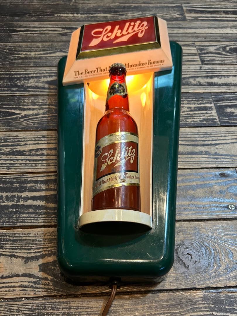 1950sヴィンテージ Schlitz ビールサインライト