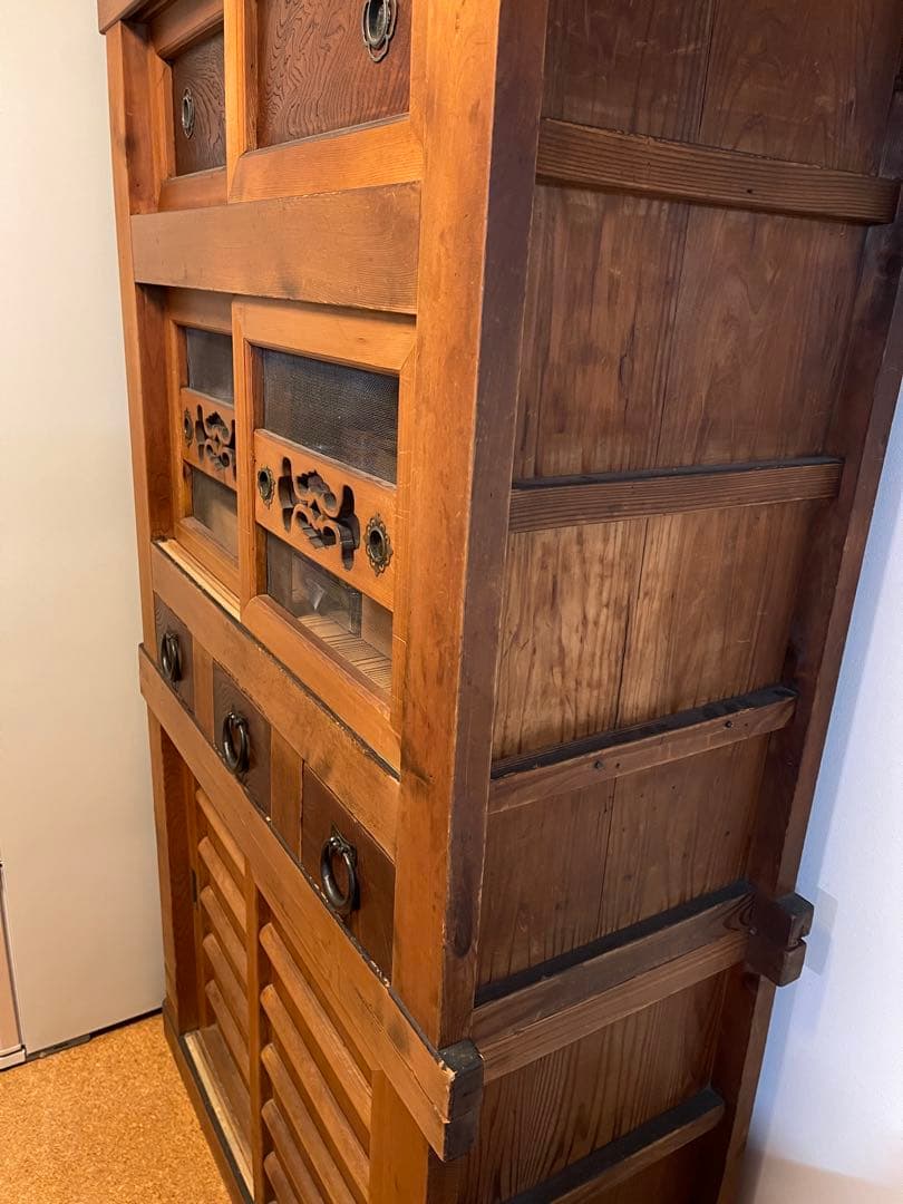 和箪笥　水屋　アンティーク　食器棚　（発送手配の期日有り〜9/21）