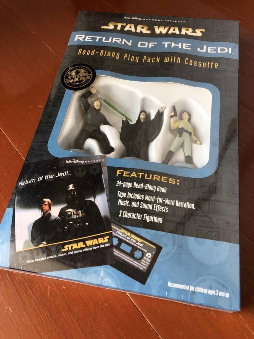 STAR WARS・スターウォーズ カセットブック3点セット フィギュア付限定版