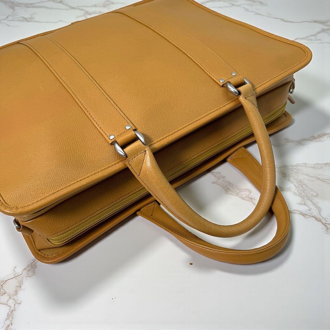 《美品》INDEED インディード ビジネスバック ブリーフケース 収納多め