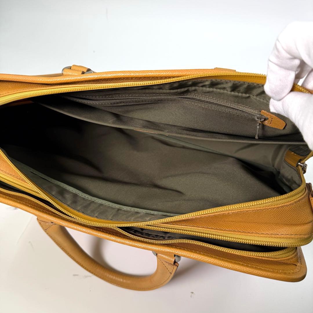 《美品》INDEED インディード ビジネスバック ブリーフケース 収納多め