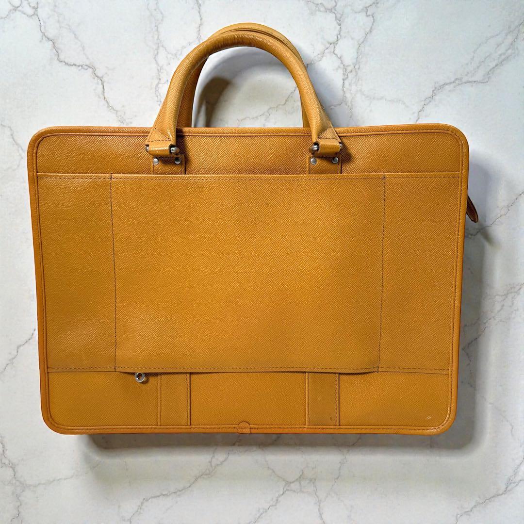 《美品》INDEED インディード ビジネスバック ブリーフケース 収納多め