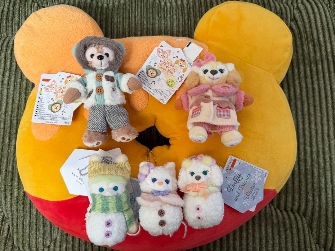 タグ付き新品ダッフィー　ぬいバ7種+クリスマスぬいバ5種　12体セット