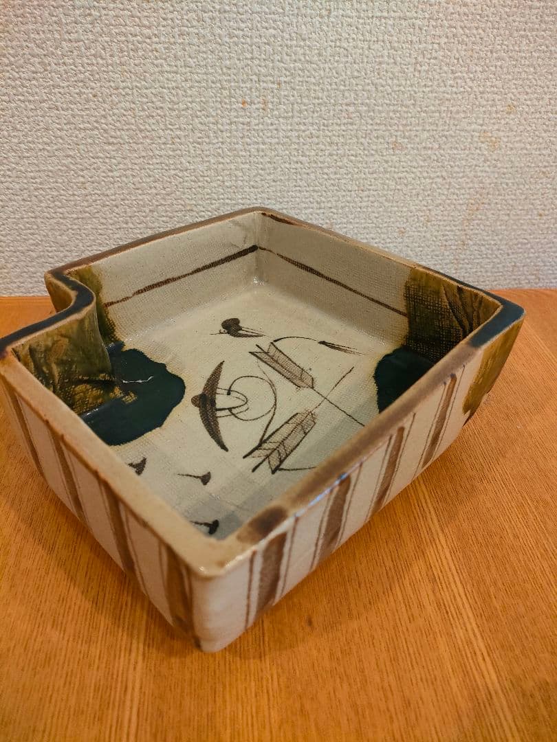 美濃焼　白山窯　山田正和　織部　花器