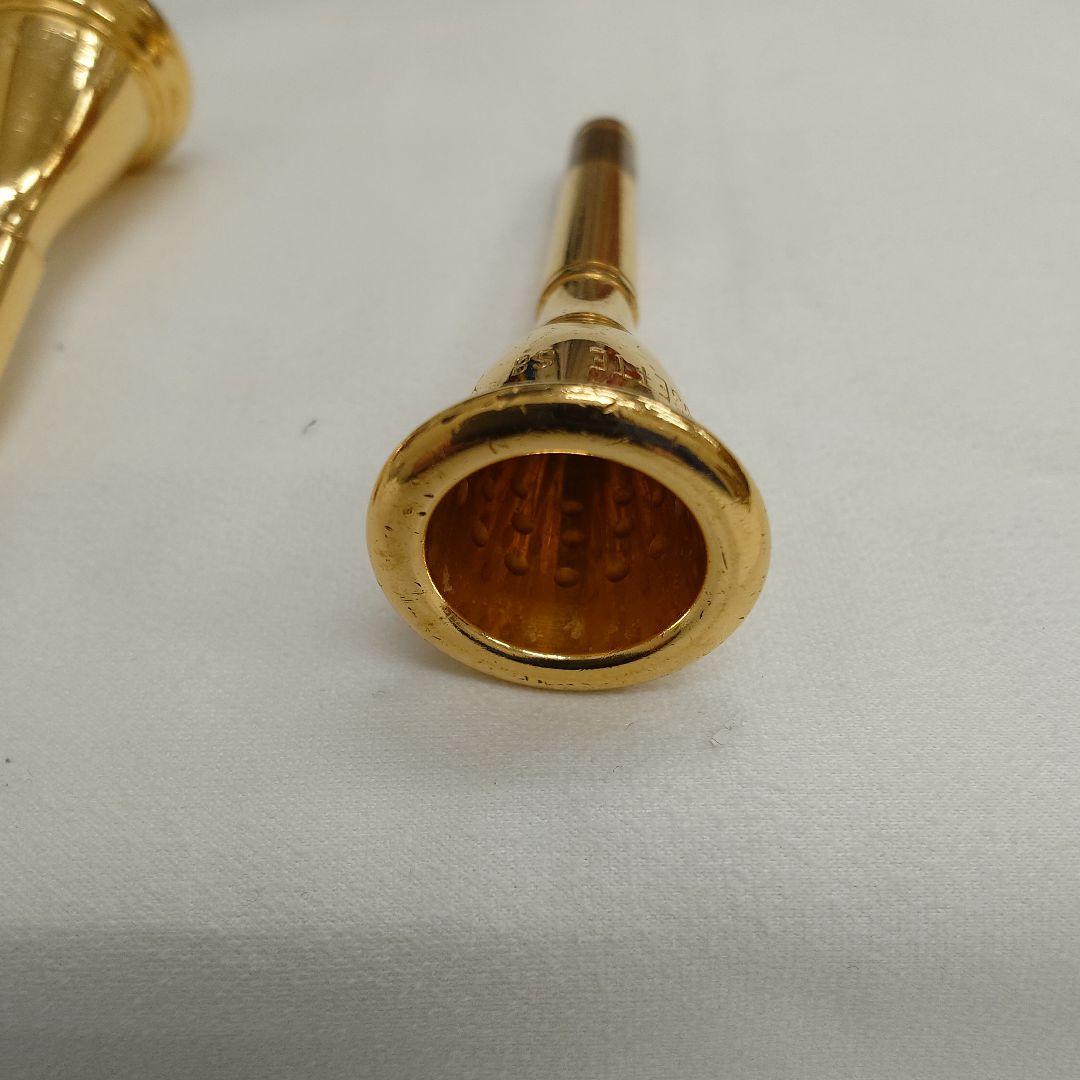 Fosset フレンチホルンマウスピース 金メッキ2個セット