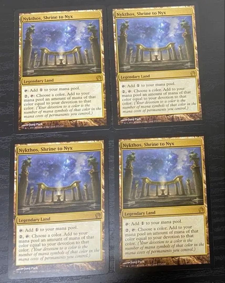 ニクスの祭殿、ニクソス Nykthos, Shrine to Nyx 4枚セット