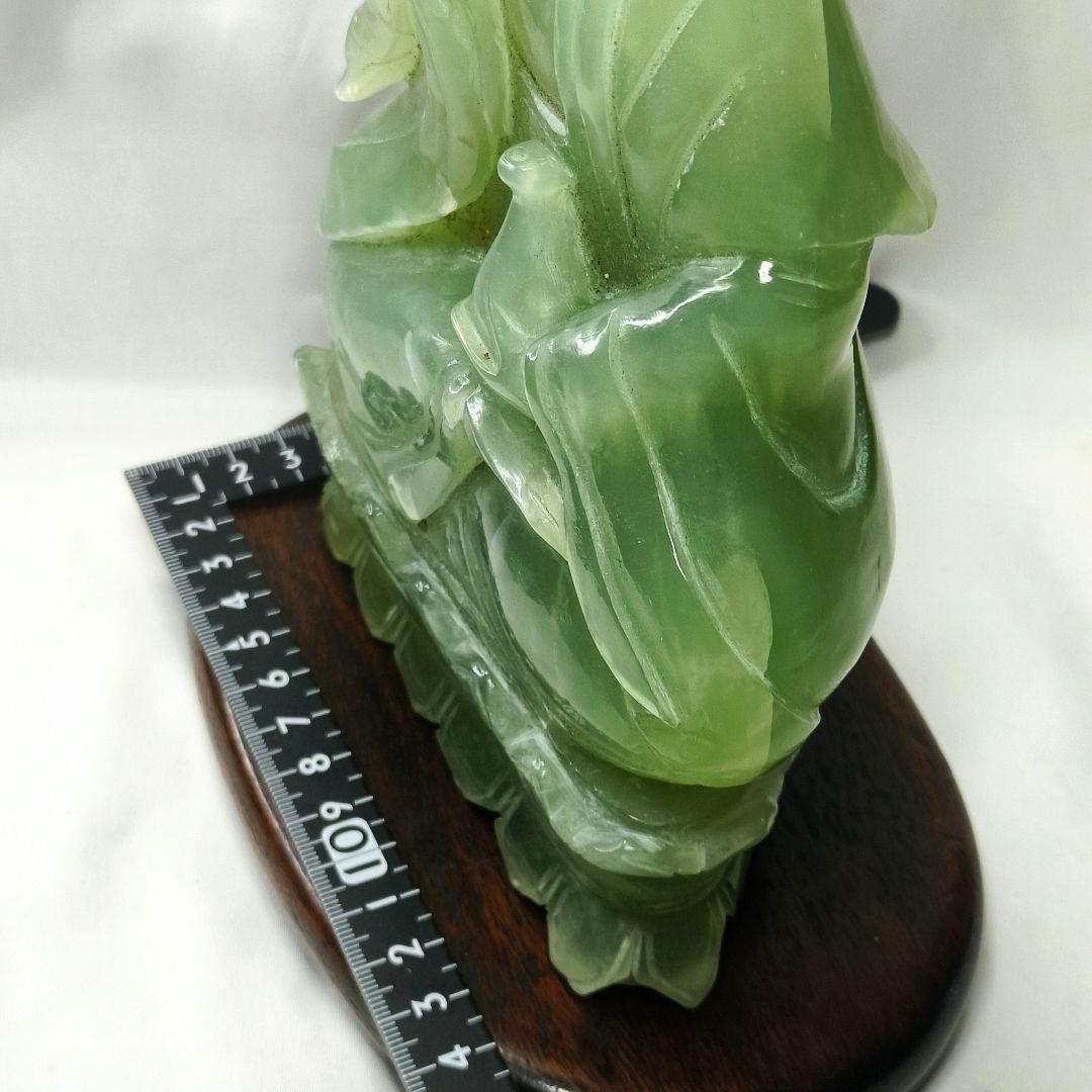中国骨董 玉観音 天然石 手彫り 仏教美術 コレクター放出 風水グッズ 時代物