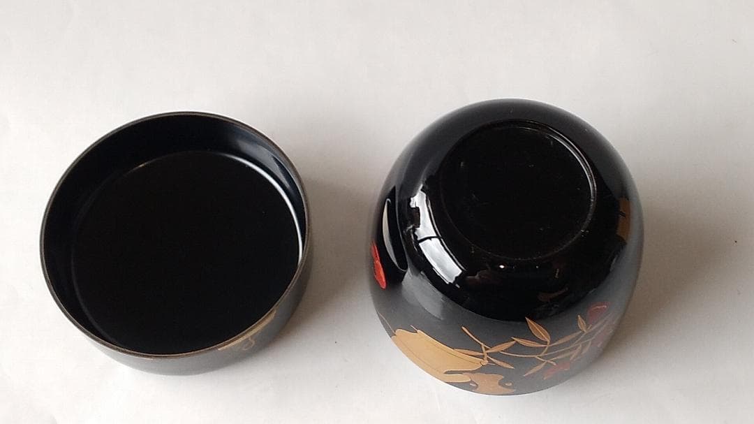 出口順慶 作 宝尽し 中棗 棗 共箱 蒔絵 螺鈿細工 漆器 漆芸 茶道具 新品