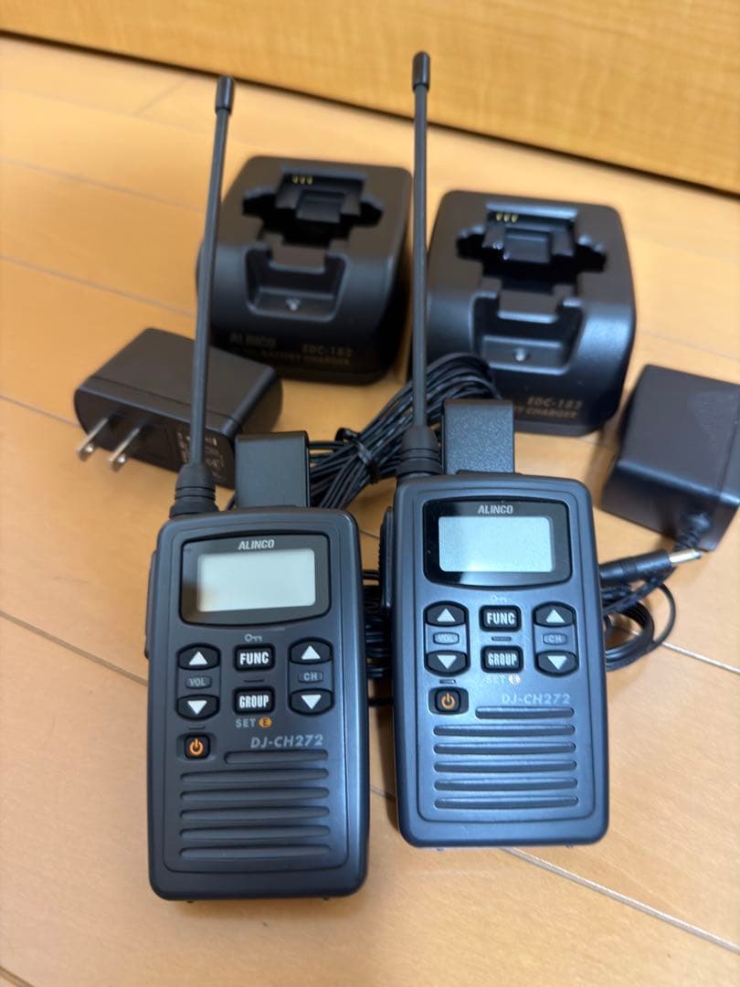 未使用に近い【2台セット】アルインコ特定小電力トランシーバー DJ-CH272