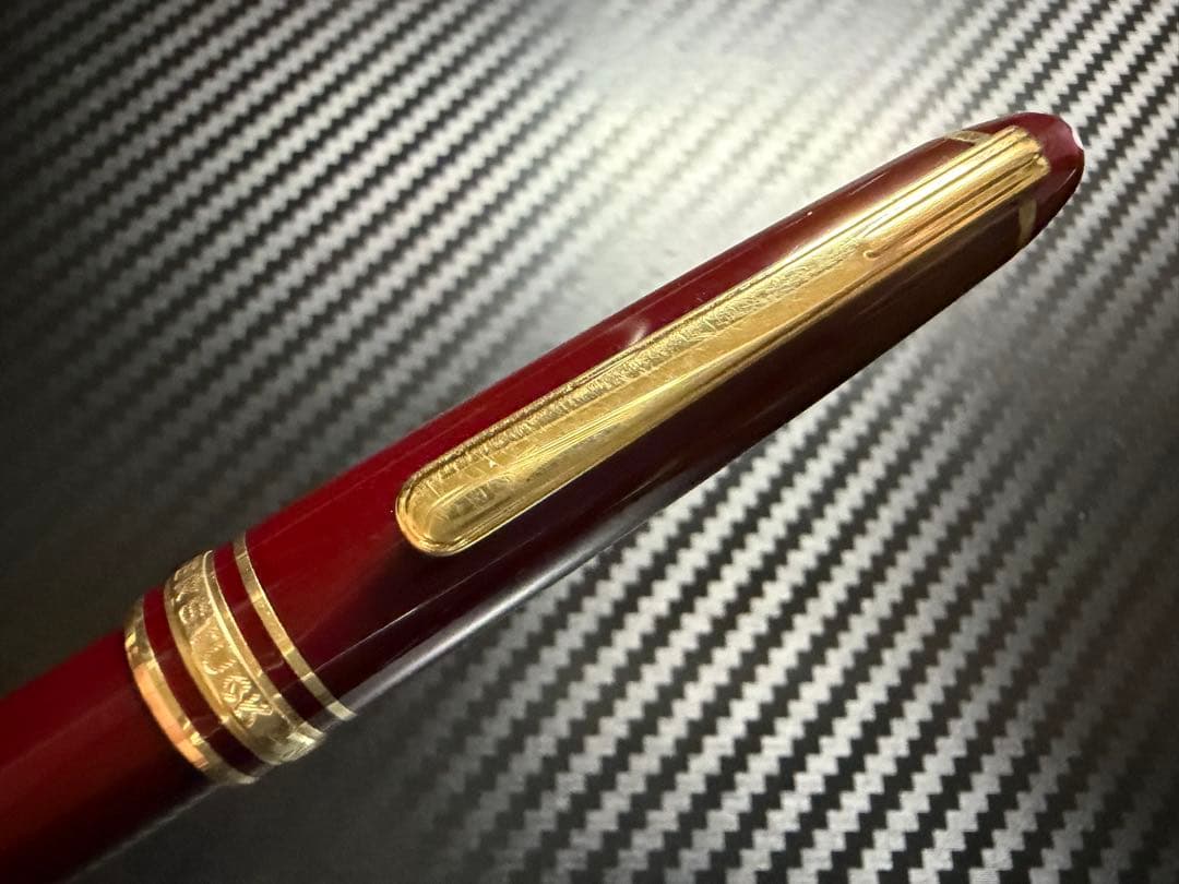 美品 エボナイト芯 モンブラン 144 ボルドー 全金 M 中字 万年筆