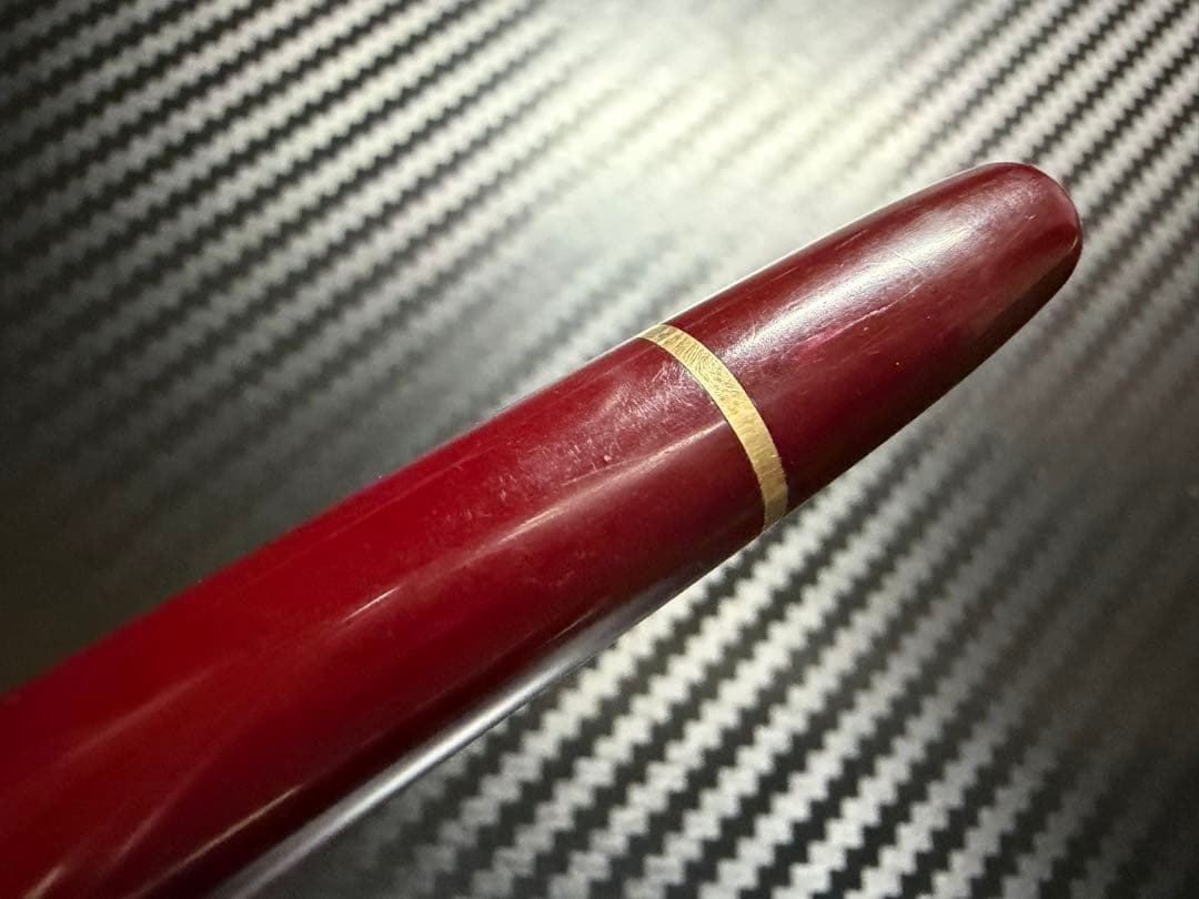 美品 エボナイト芯 モンブラン 144 ボルドー 全金 M 中字 万年筆