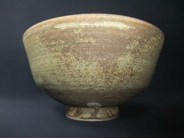 墨田窯 金太漢 作 高麗伊羅保 銘「鳳来」大徳寺 養徳院 神波東嶽和尚箱書