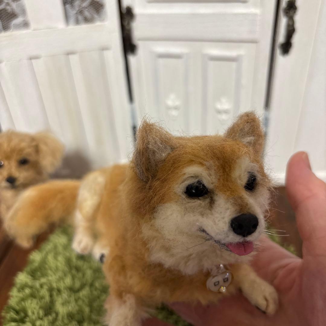 羊毛フェルト犬　やかちゃん