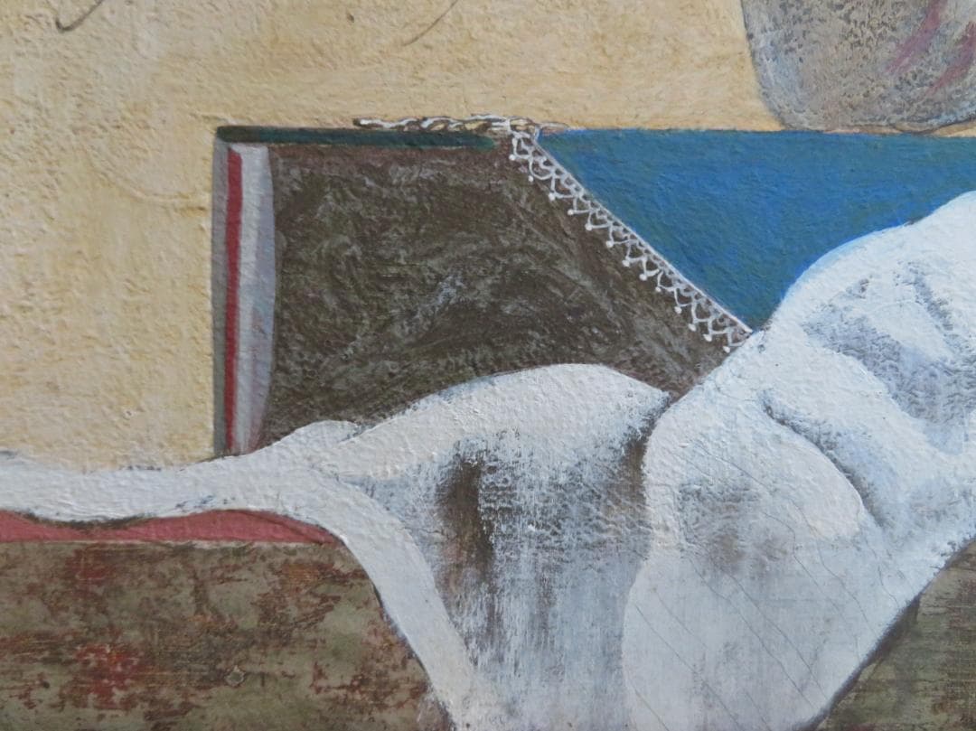 ◆　画家不明　「イコンのある風景（仮題）」　油彩　F8号 　◆