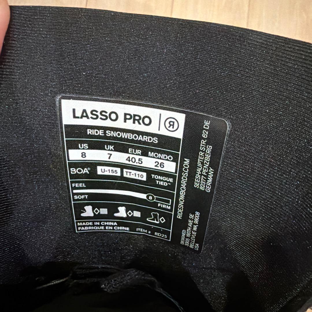 25-26 Ride Lasso Pro スノーボードブーツ