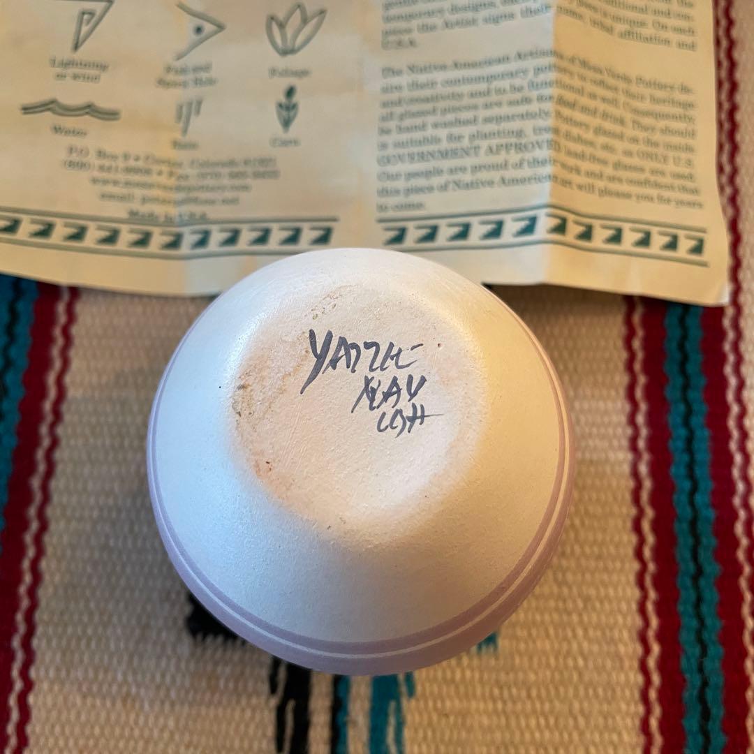 希少品！ネイティブアメリカン　navajo 壷　ナバホ族プエブロヴィンテージ雑貨