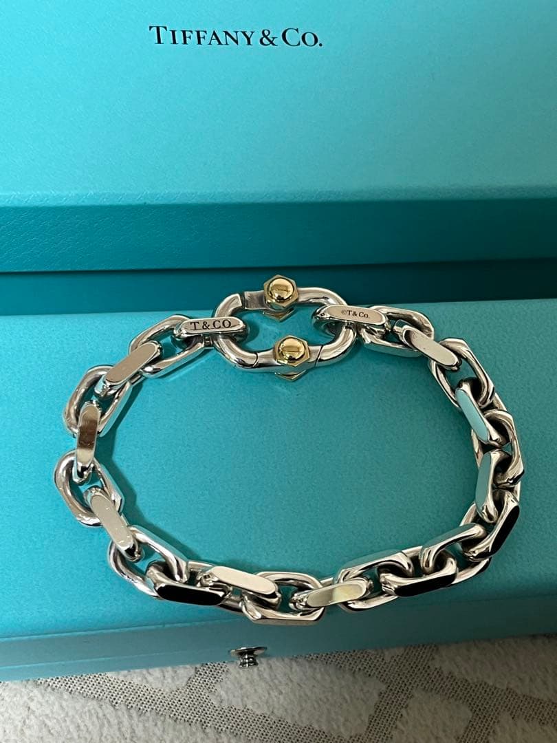 美品　ティファニー　メイカーズ　ワイドチェーン　ブレスレット TIFFANY