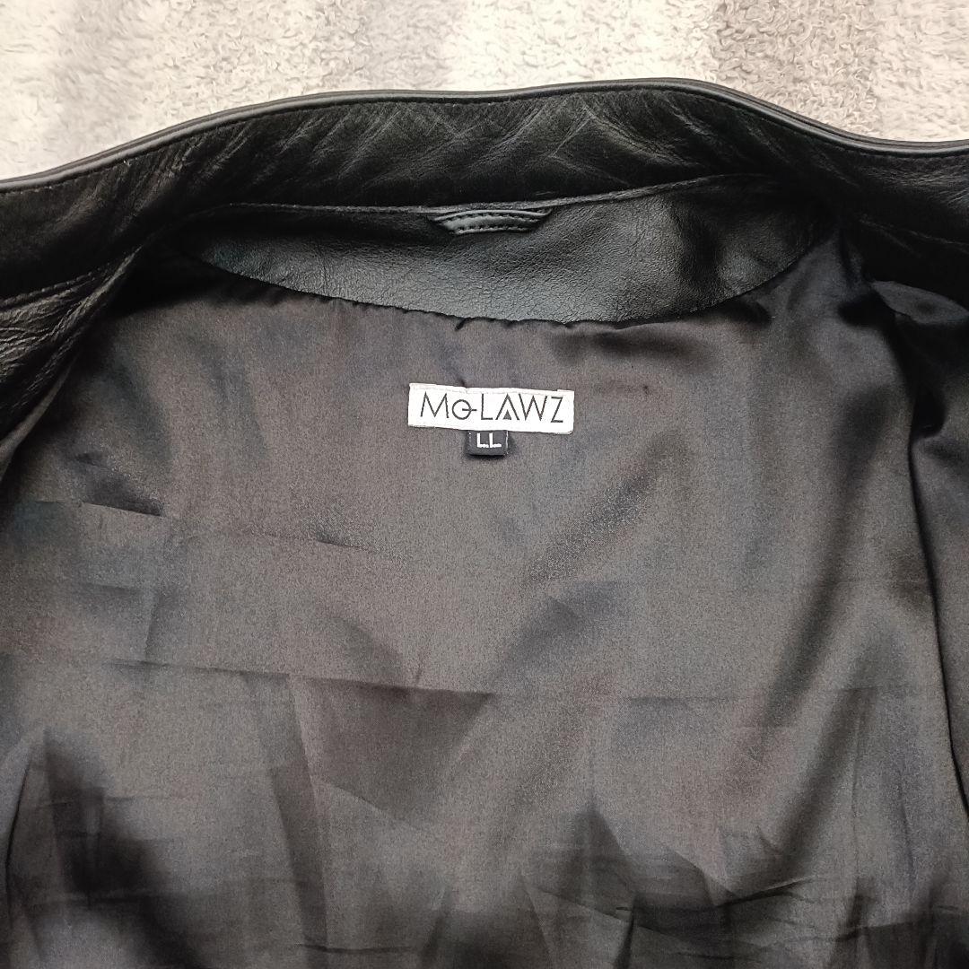 スイカ　Mo-LAWZ（皮の但馬屋）シングルライダース　水牛革　LL