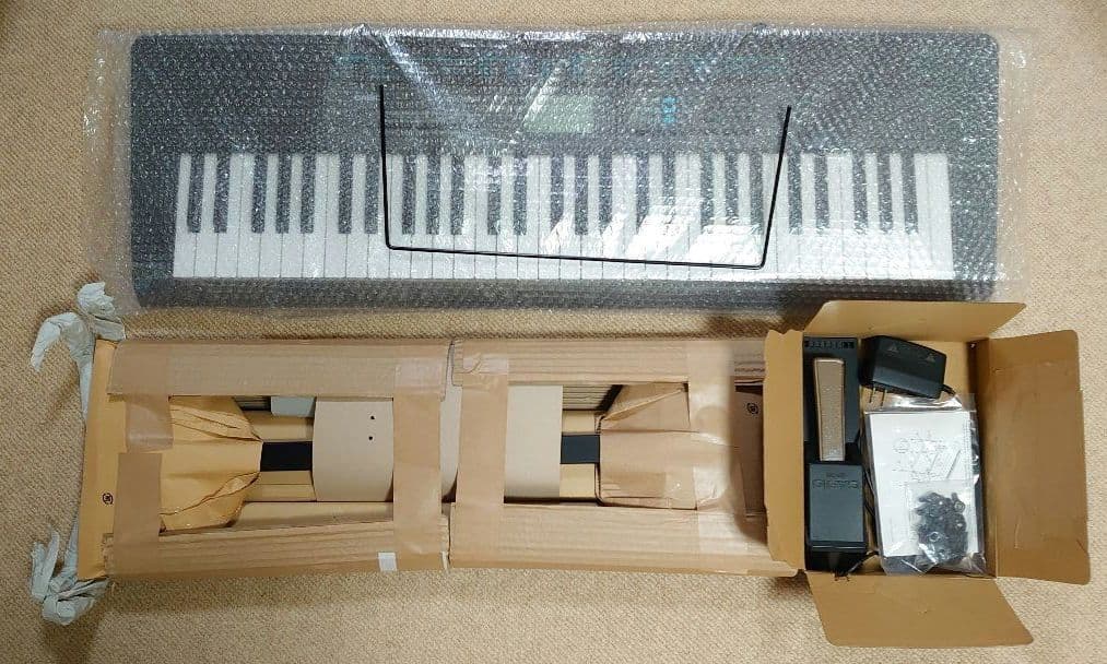 CASIO 61鍵盤 電子キーボード CTK-2550、ペダル、スタンドセット