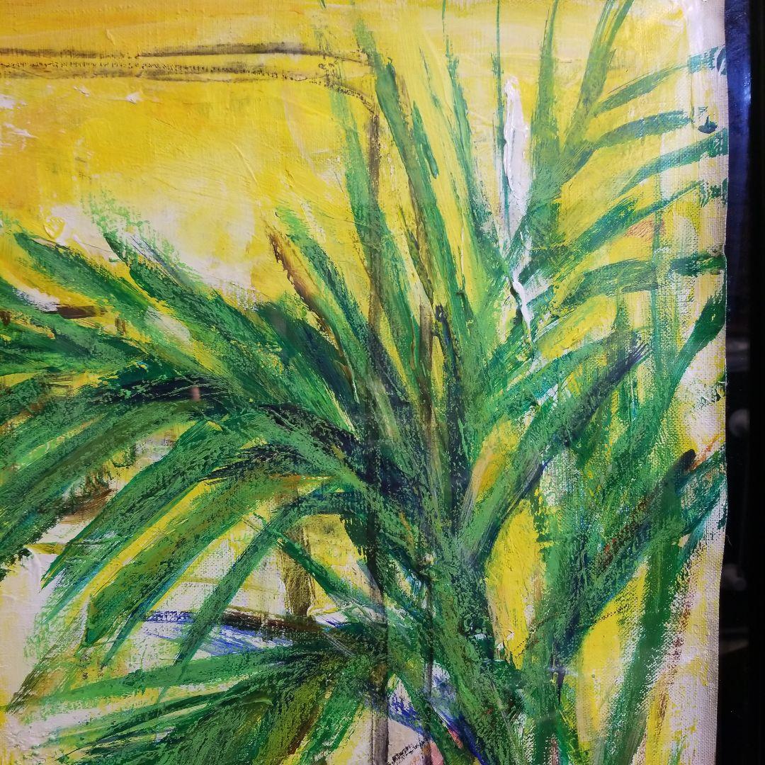 現代ア-ト 作家　大型油絵　油彩　肉筆　美術品　インテリア　部屋風景画　アート