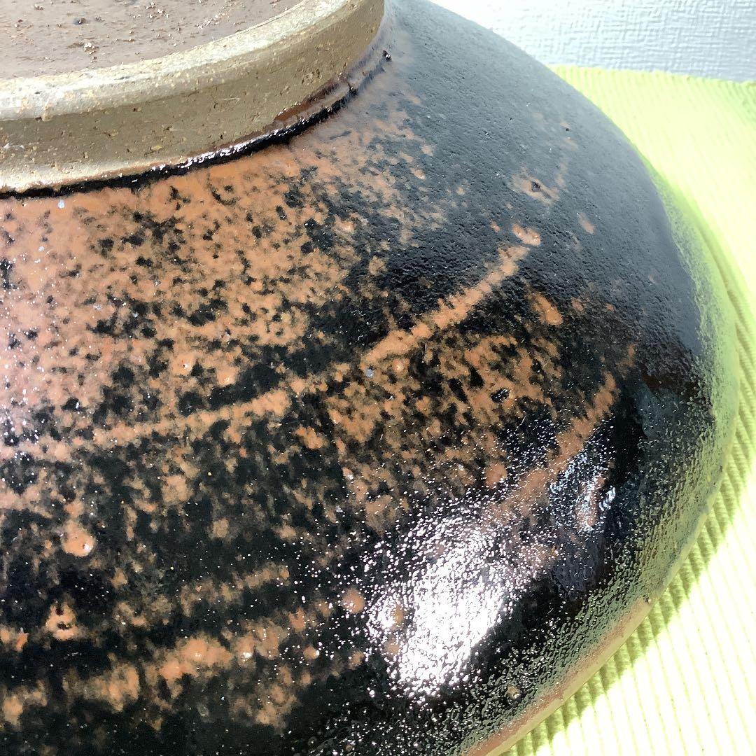 値下げ　出西窯(しゅっさい) 黒釉　大皿　29.5cm