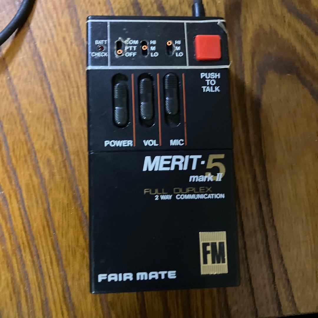 D-1 【希少】Fair Mate MERIT-5トランシーバーヘッドホン型