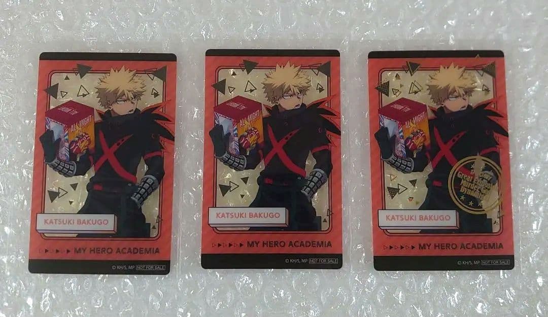 僕のヒーローアカデミア　グリッターカンバッジ　爆豪勝己　クリアカード　ナムコ
