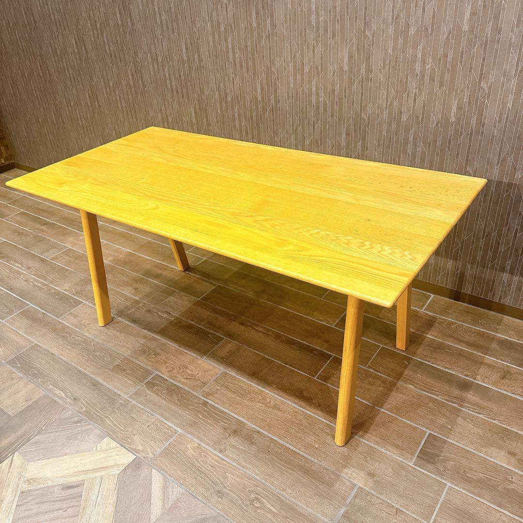 【美品】ACTUS SOUP Aレッグ 160cm オーク材 ナチュラル 北欧