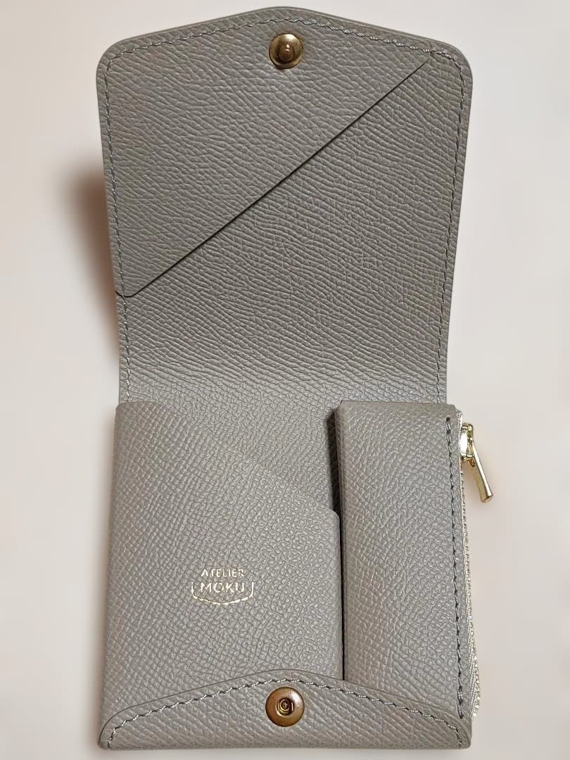 MOKU 薄い財布SAKU ver.3Plus Noblessa ライトグレー