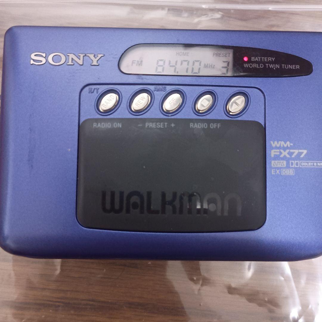 完全ジャンク品　送料込み匿名配送　ソニーカセットテープウォークマンWM-FX77