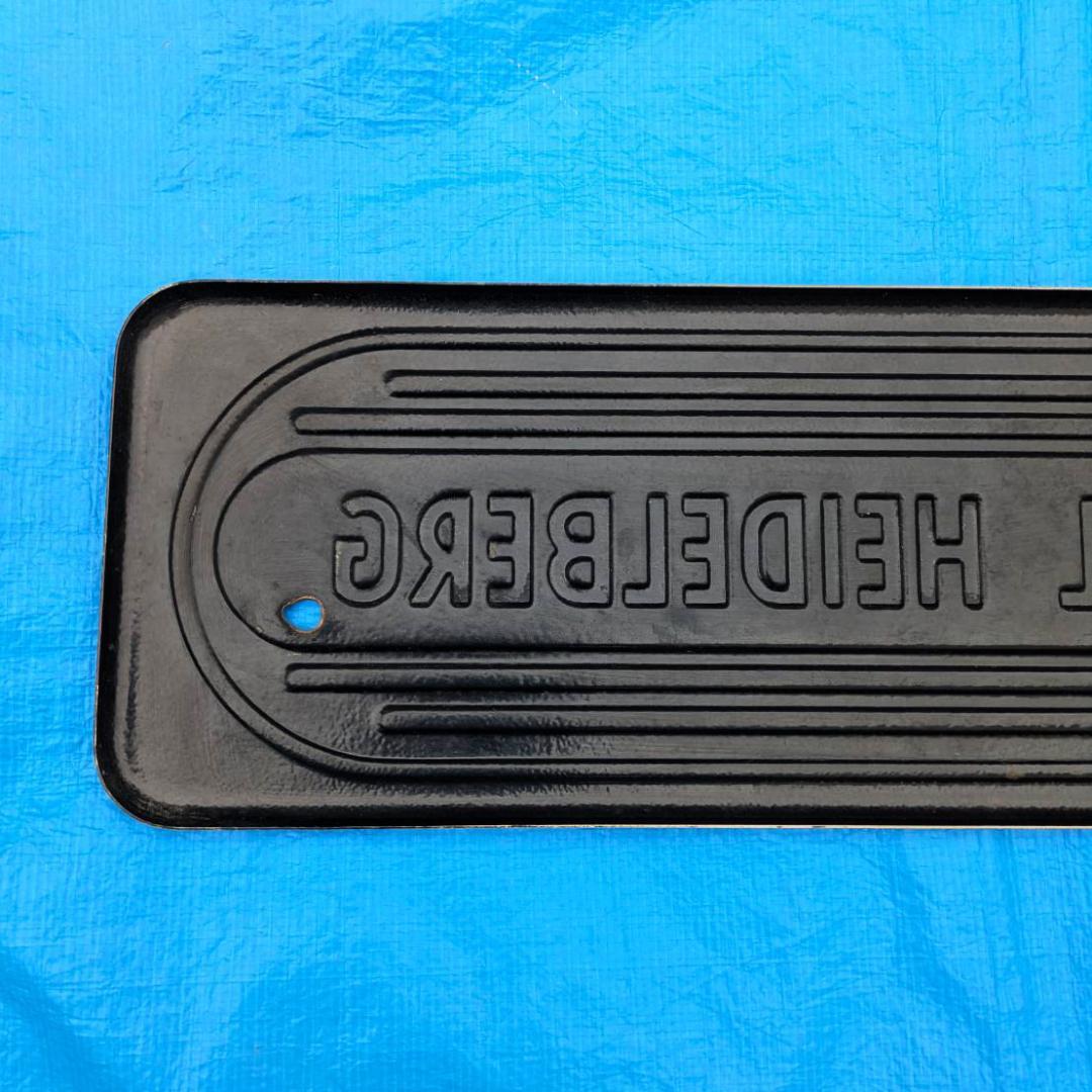 活版印刷機の看板 HEIDELBERG