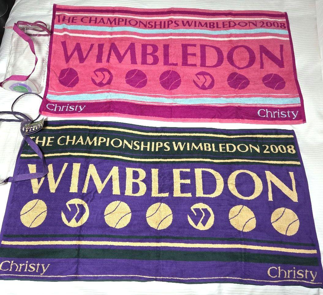 Wimbledon 2008 記念バスタオル MENS LADIES 2枚