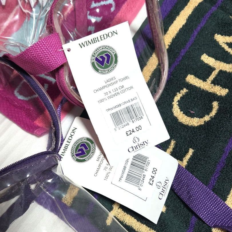 Wimbledon 2008 記念バスタオル MENS LADIES 2枚