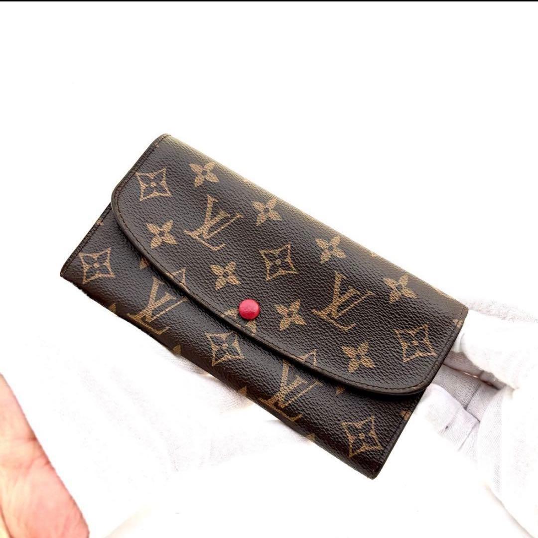 【鑑定済・箱袋付】 ルイヴィトン モノグラム ポルトフォイユ エミリー 超美品